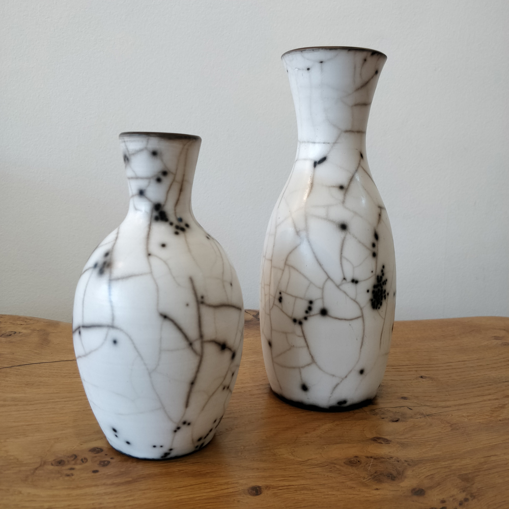 Naked Raku Small Vase 